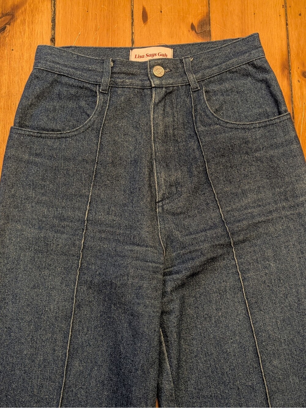 LISA SAYS GAH REESE HIGH RISE WIDE LEG JEANS | SIZE 25 (FITS LIKE 24)| NWOT - Picture 2 of 5